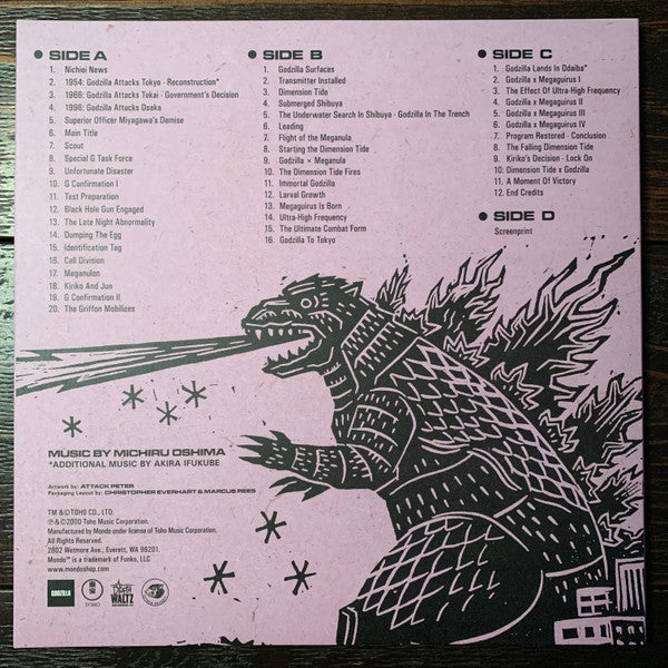 Michiru Oshima : Godzilla Vs. Megaguirus (Original Motion Picture Soundtrack) (LP + LP, S/Sided + Eco)