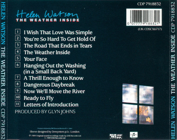 Helen Watson : The Weather Inside (CD, Album)