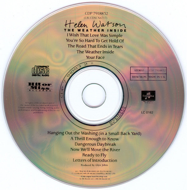 Helen Watson : The Weather Inside (CD, Album)
