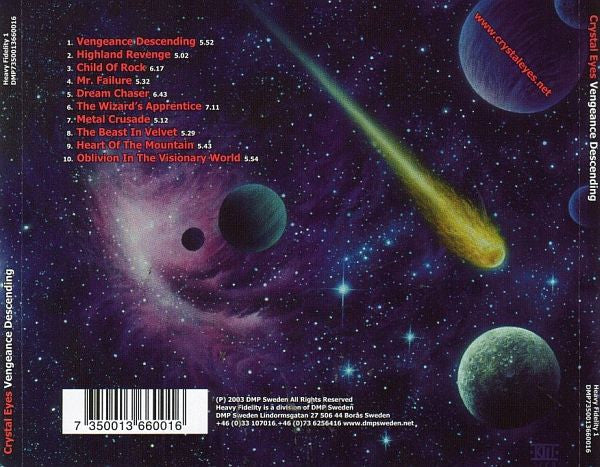 Crystal Eyes : Vengeance Descending (CD, Album)