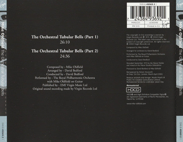 Mike Oldfield : The Orchestral Tubular Bells (HDCD, Album, RE, RM)