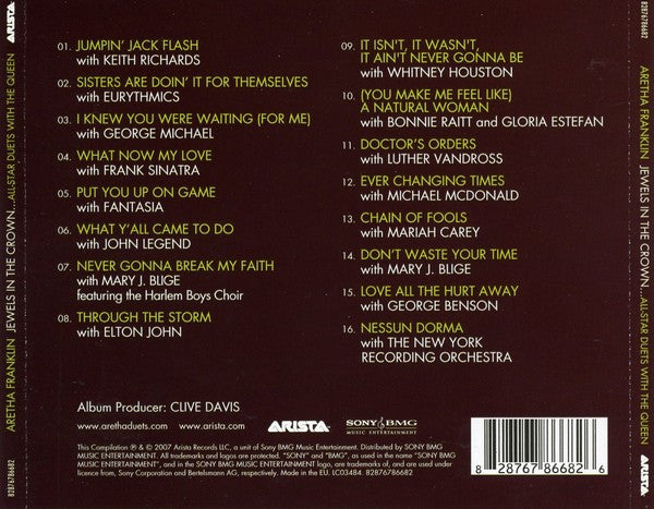 Aretha Franklin : Jewels In The Crown: All-Star Duets With The Queen (CD, Comp)