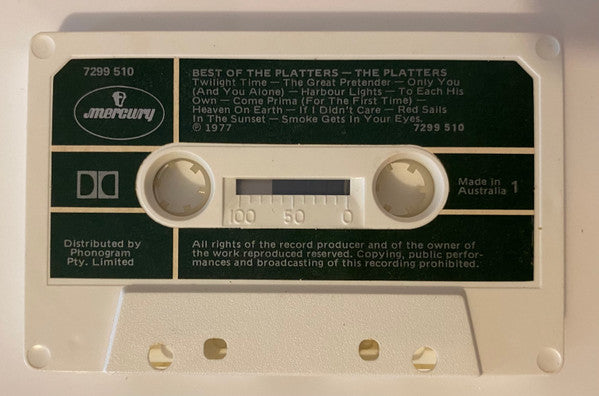 The Platters : Best Of The Platters (Cass, Comp, Whi)