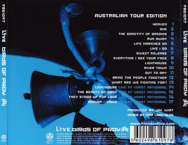 Live : Birds Of Pray (CD, Album, Enh, RE, S/Edition, Aus)