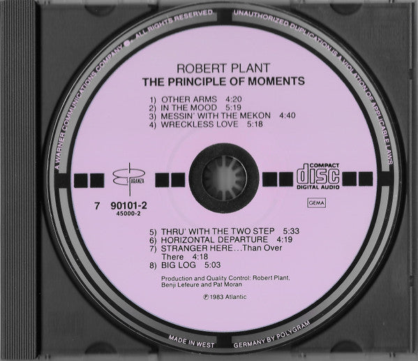 Robert Plant : The Principle Of Moments (CD, Album, RE, Tar)