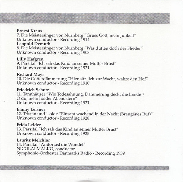 Various, Wagner* : The Golden Years Of The Bayreuth Festival (1907-1939) (CD, Comp, Mono, RM)