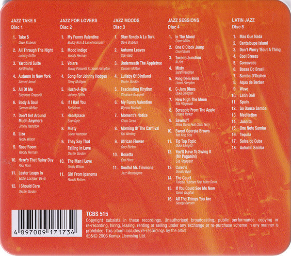 Various : bestofjazz (5xCD, Comp + Box, Comp)