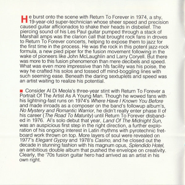 Al Di Meola : World Sinfonia (CD, Album, Club)