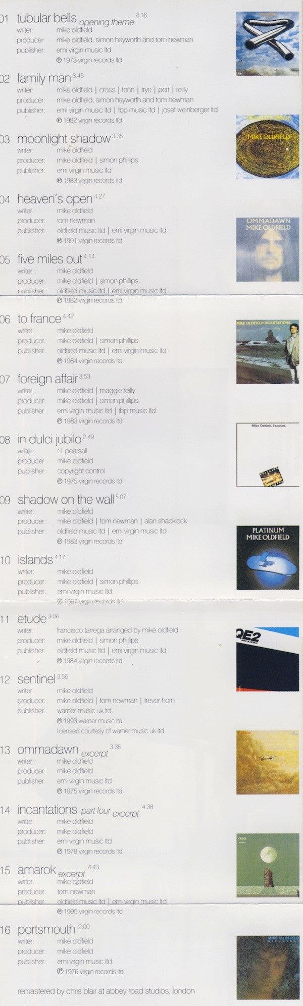 Mike Oldfield : The Best Of Mike Oldfield: Elements (CD, Comp, RP)