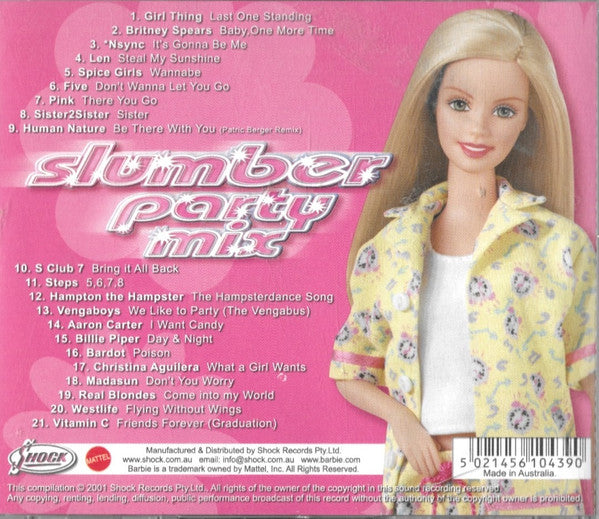 Various : Barbie Slumber Party Mix Volume 1 (CD, Comp)