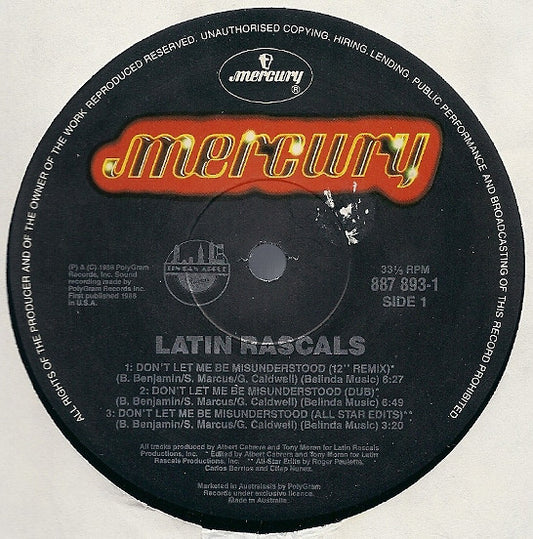 Latin Rascals* : Don't Let Me Be Misunderstood (12")