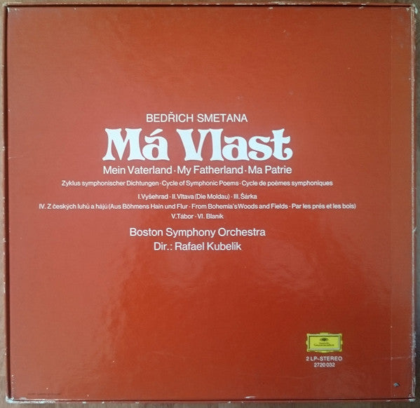 Smetana*, Boston Symphony Orchestra, Rafael Kubelik : Má Vlast (Box + 2xLP)
