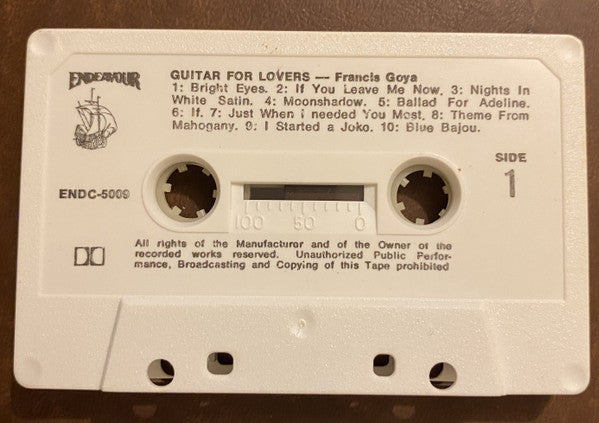 Francis Goya : Guitar For Lovers (Cass, Album)