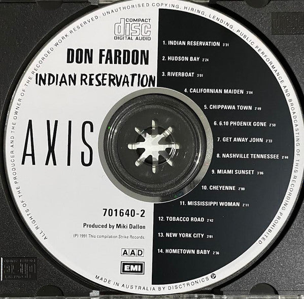 Don Fardon : Indian Reservation (CD, Comp)
