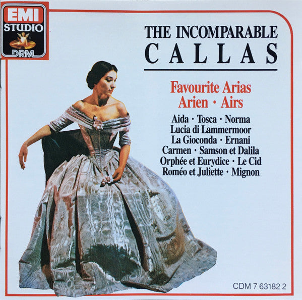Maria Callas : The Incomparable Callas (CD, Comp, RE, RM)