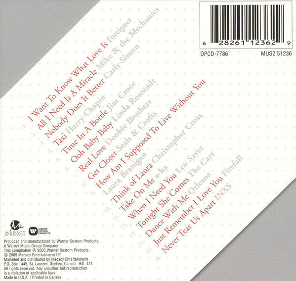 Various : FM Lite Love Songs (CD, Comp)