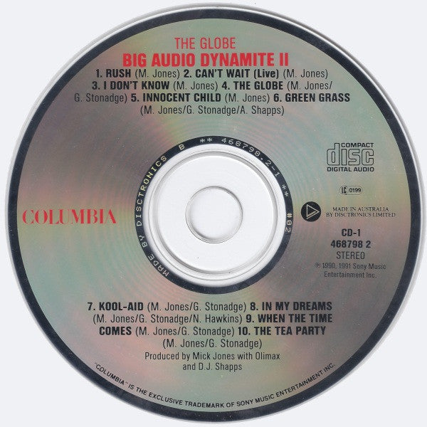 BAD II* : The Globe / Alley Pally - Paradiso (The Live "Official Bootleg") (2xCD, Album)