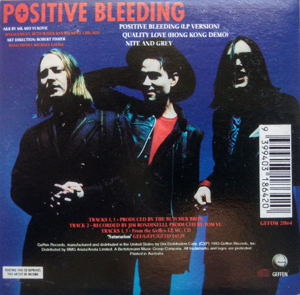 Urge Overkill : Positive Bleeding (CD, Single, Car)