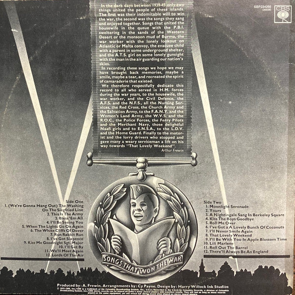 Cy Payne & His Orchestra : Songs That Won The War (LP)