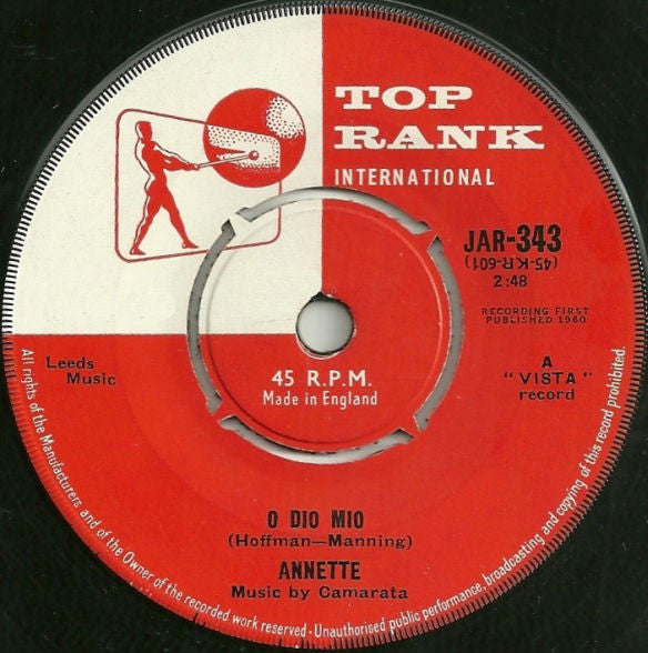 Annette (7) : O Dio Mio / It Took Dreams (7", Single)