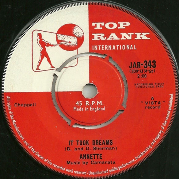 Annette (7) : O Dio Mio / It Took Dreams (7", Single)
