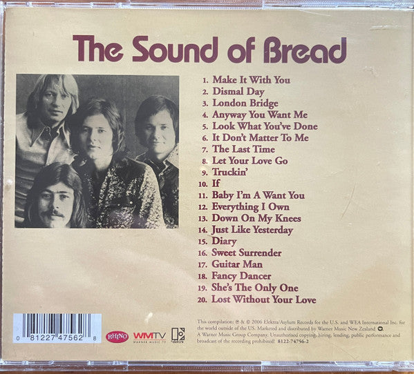 Bread : The Sound Of Bread - Their 20 Finest Songs (CD, Comp, RE)