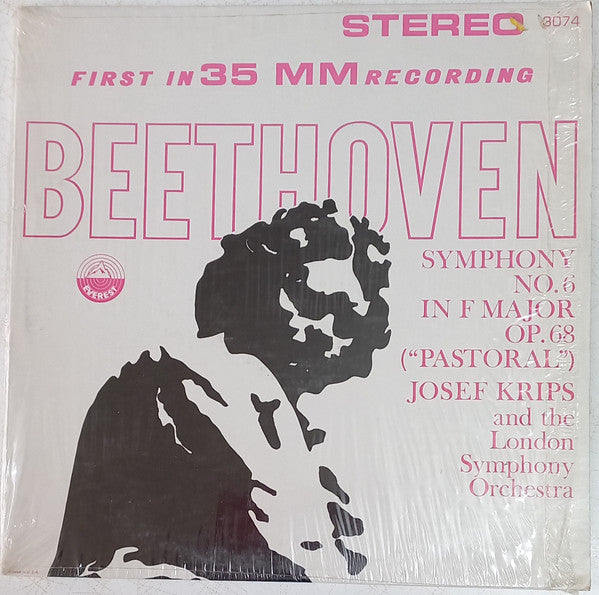 Josef Krips Conductor London Symphony Orchestra : Beethoven Symphony No. 6 In F Major Op. 68 (Pastoral) (LP, Red)