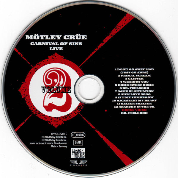 Mötley Crüe : Carnival Of Sins Live (2xCD, Album, Enh)