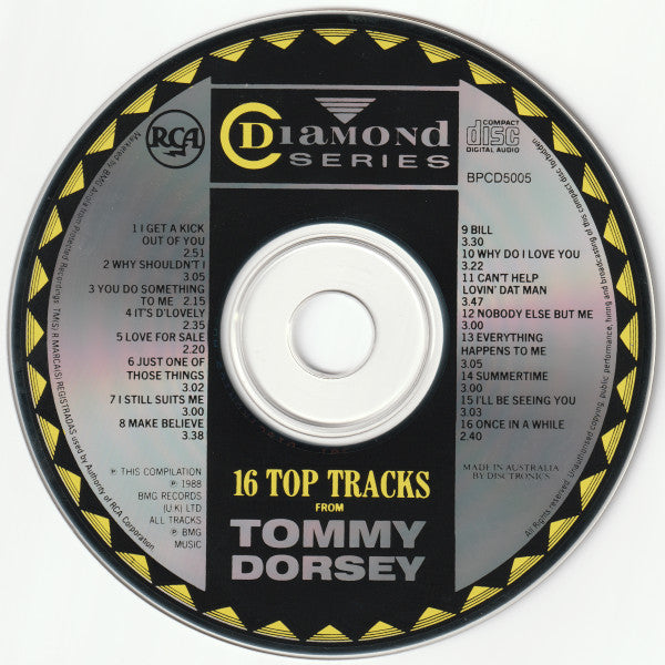 Tommy Dorsey : 16 Top Tracks (CD, Comp, Mono, RM)