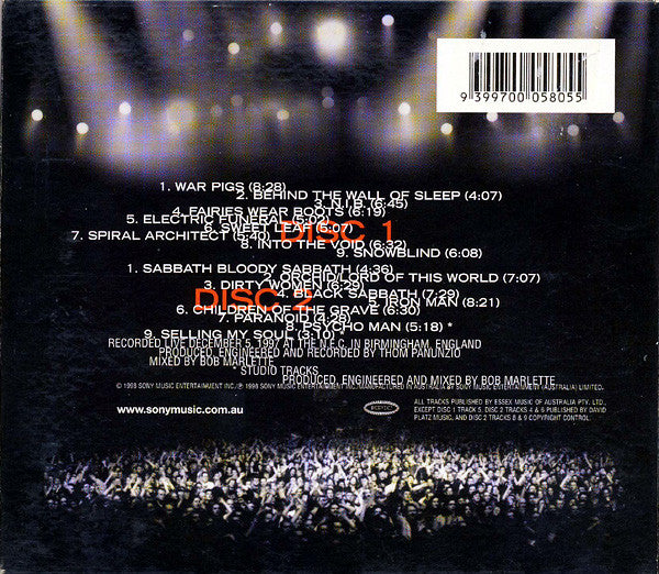 Black Sabbath : Reunion (2xCD, Album, Ltd)
