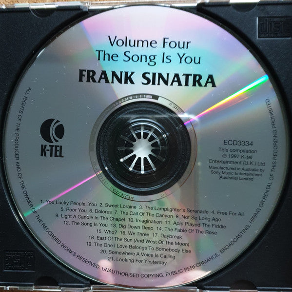Frank Sinatra : The Frank Sinatra Collection: Volume Four - The Song Is You (CD, Comp)