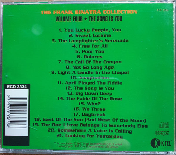 Frank Sinatra : The Frank Sinatra Collection: Volume Four - The Song Is You (CD, Comp)