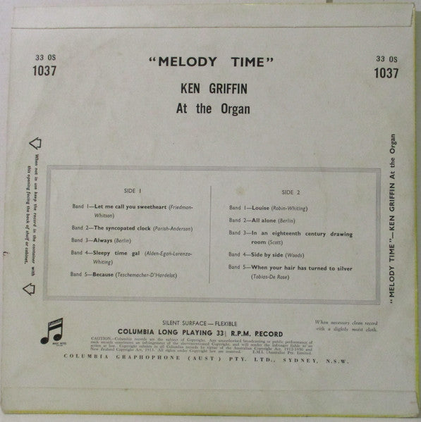Ken Griffin (2) : Melody Time (10")