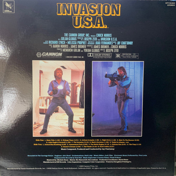 Jay Chattaway : Invasion U.S.A. (Original Motion Picture Soundtrack) (LP, Album)