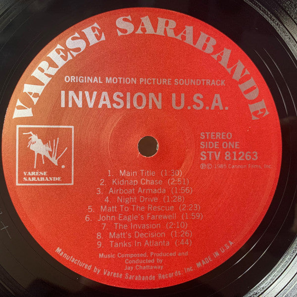 Jay Chattaway : Invasion U.S.A. (Original Motion Picture Soundtrack) (LP, Album)