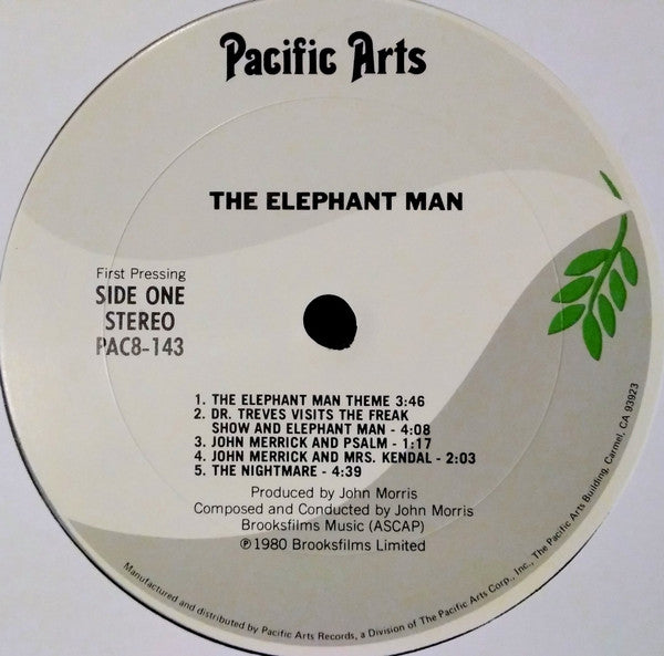 John Morris : The Elephant Man (Original Motion Picture Soundtrack) (LP, Album, Fir)