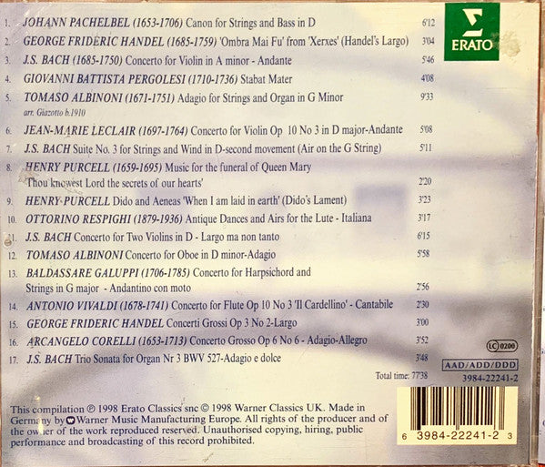 Various : Tranquility Of Baroque (CD, Album, Comp)