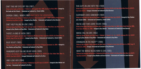 Barry Manilow : The Greatest Songs Of The Sixties (CD, Album)
