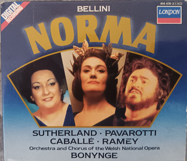 Bellini* / Sutherland* • Pavarotti* • Caballé* • Ramey* • Orchestra* And Chorus Of The Welsh National Opera*, Bonynge* : Norma (3xCD, Album + Box)