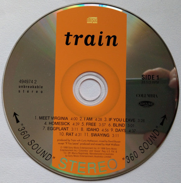 Train (2) : Train (CD, Album)