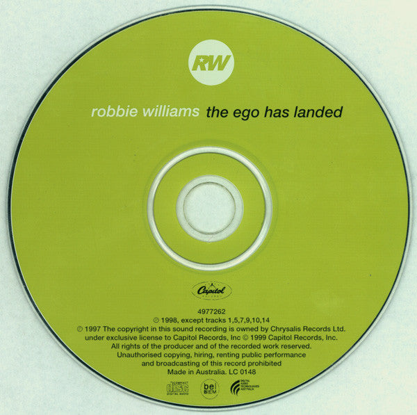 Robbie Williams : The Ego Has Landed (CD, Album, Comp)