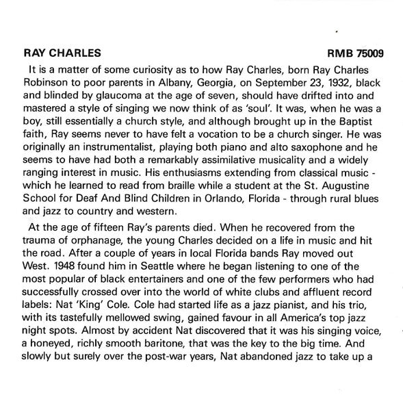 Ray Charles : Alone In The City (CD, Comp)