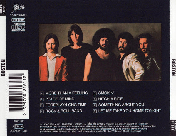 Boston : Boston (CD, Album, RE)
