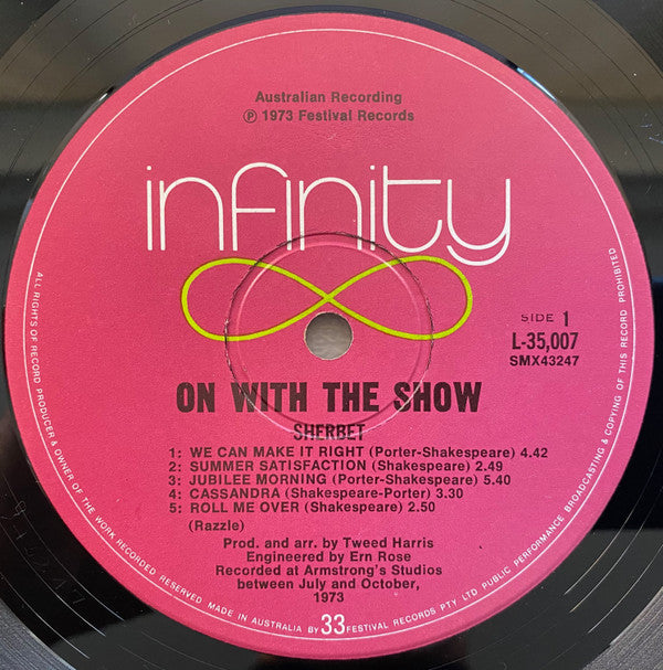 Sherbet : On With The Show (LP, Album)