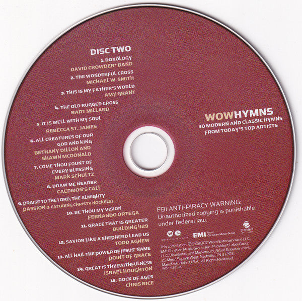 Various : Wow Hymns  (2xCD, Comp, RE)