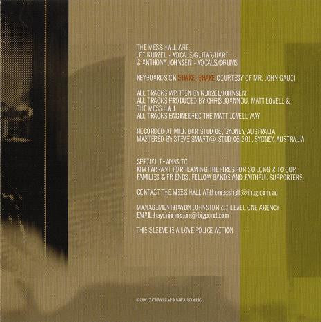 The Mess Hall : Feeling Sideways (CD, EP)