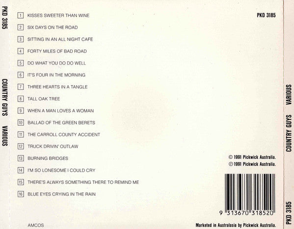 Various : Country Guys (CD, Comp)