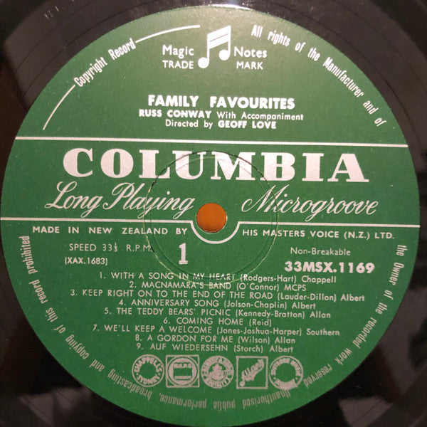 Russ Conway : Family Favourites (LP, Album, Mono)