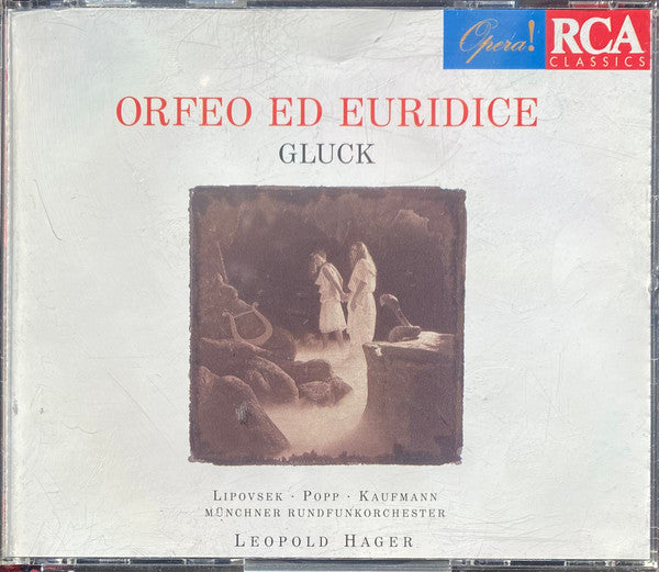 Gluck*, Lipovsek*, Popp*, Kaufmann*, Münchner Rundfunkorchester, Leopold Hager : Orfeo Ed Euridice (2xCD, RE)
