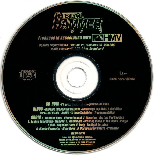 Various : Metal Hammer Issue 77 August 2000 (CD, Comp, Enh)